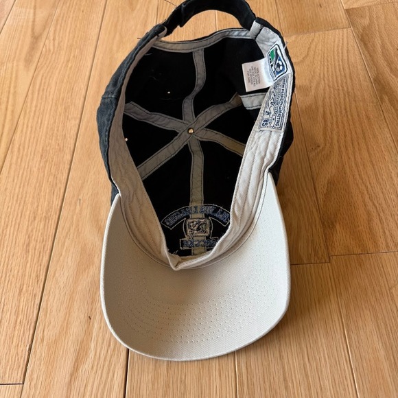 Y2K MLS Major League Soccer Drew Pearson Marketing Black Strapback Hat - Picture 6 of 7